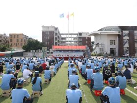 燃情開營！海口山高中學2025級高一新生開啟軍訓成長之旅